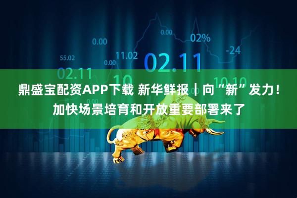 鼎盛宝配资APP下载 新华鲜报｜向“新”发力！加快场景培育和开放重要部署来了